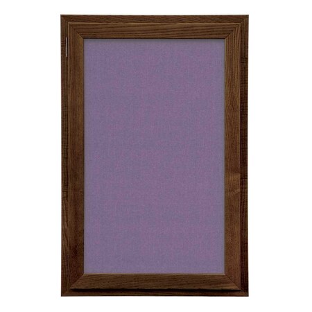 United Visual Products Outdoor Enclosed Combo Board, 42"x32", Satin Frame/White Porc & Apricot UVCB4232OD-WHTPORC-APRICOT